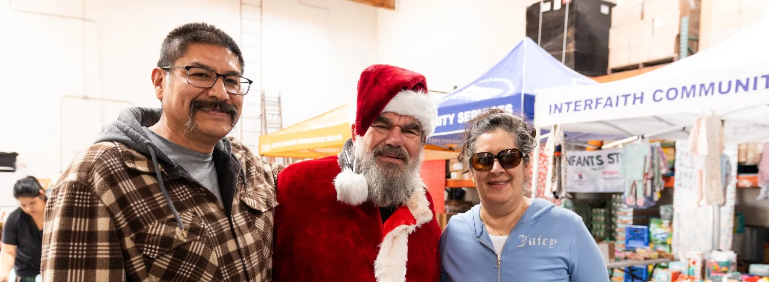 Parents with Santa